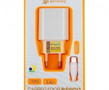 Carregador Rápido 5v – 3,1a com saÍda Iphone 5/6/7 + USB